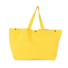 Sac shopping coton délavé jaune Kimood – Washed Lemon Zest