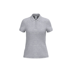 Polo piqué femme Gris iDeal Basic Brand – 200 g/m²