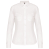 Chemise pilote manches longues femme Blanche Kariban