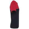 T-shirt bicolore écoresponsable noir/rouge WK. Designed To Work – vue 3