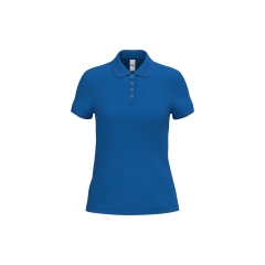 Polo Piqué Femme Bleu Roi iDeal Basic Brand – 200 g/m²