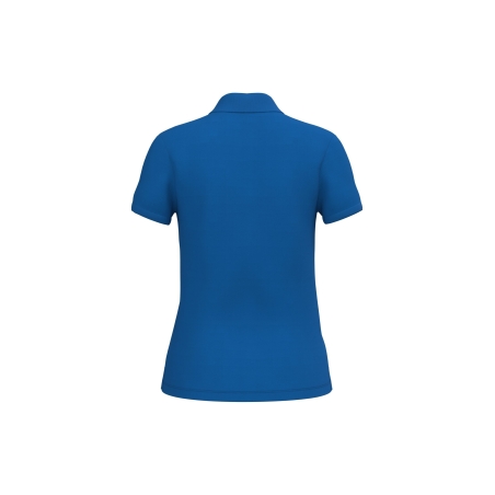 Polo Piqué Femme Bleu Roi iDeal Basic Brand – 200 g/m² – vue 2