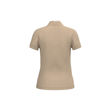 Polo piqué femme Beige iDeal Basic Brand – 200 g/m² – vue 2