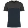 T-shirt bicolore écoresponsable manches courtes Marine WK. Designed To Work