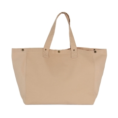 Sac shopping coton délavé Beige personnalisable – Kimood