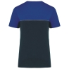 T-shirt bicolore écoresponsable Marine WK. Designed To Work – vue 2