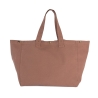 Sac shopping coton délavé Marron Washed Santal – Kimood