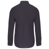 Chemise col mao manches longues Kariban – Gris (Zinc) – vue 2