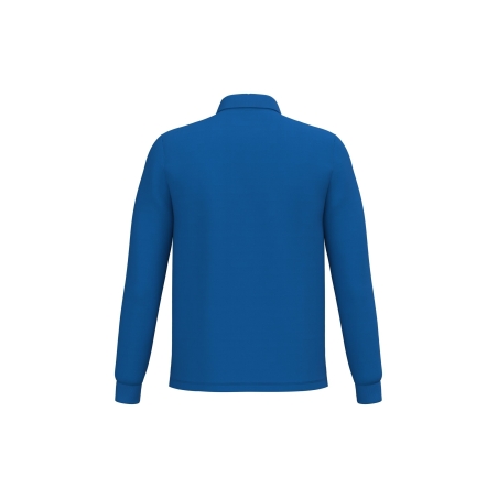 Polo piqué LSL homme Bleu Roi iDeal Basic Brand – vue 2