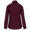 Chemise Femme Coton Élasthanne Manches Longues Bordeaux Kariban – vue 2