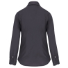 Chemise coton élasthanne manches longues femme Gris Kariban – vue 2