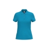 Polo Piqué Femme Bleu Atoll – iDeal Basic Brand