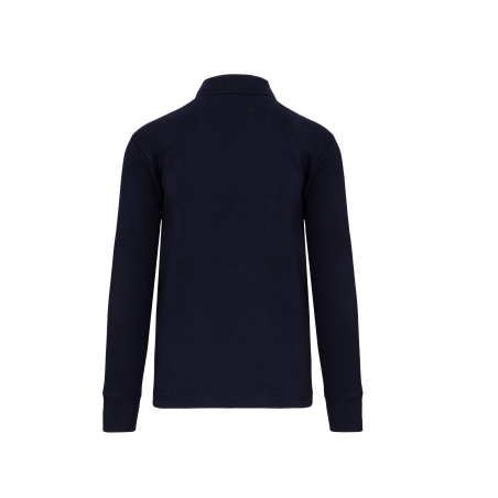 Sweat-shirt col polo homme Marine WK. Designed To Work – vue 2