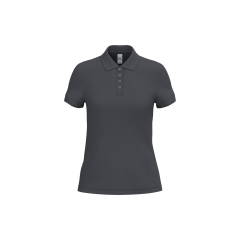 Polo piqué femme Gris iDeal Basic Brand – 180 g/m²