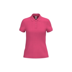 Polo piqué femme Fuchsia iDeal Basic Brand – 180 g/m²