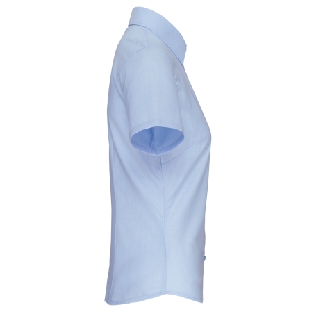 Chemise Oxford manches courtes femme Bleue – Kariban – vue 3