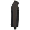 Sweat col 1/4 zip bicolore écoresponsable Noir WK. Designed To Work – vue 3