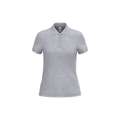 Polo piqué femme Gris iDeal Basic Brand – 180 g/m²