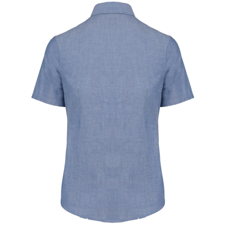 Chemise Oxford manches courtes femme Bleu Cobalt Kariban – vue 2