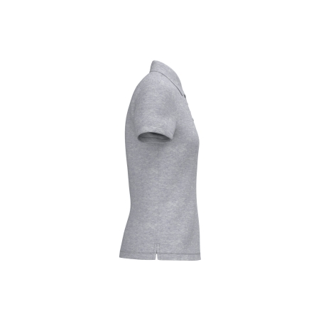 Polo piqué femme Gris iDeal Basic Brand – 180 g/m² – vue 3