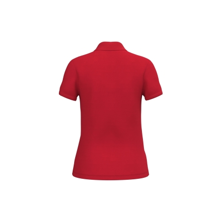 Polo piqué femme Rouge iDeal Basic Brand – 180 g/m² – vue 2