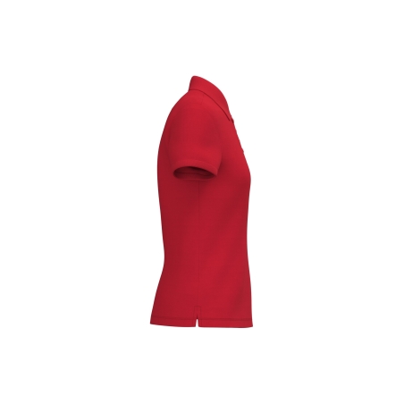 Polo piqué femme Rouge iDeal Basic Brand – 180 g/m² – vue 3