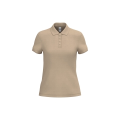 Polo piqué femme Beige – iDeal Basic Brand