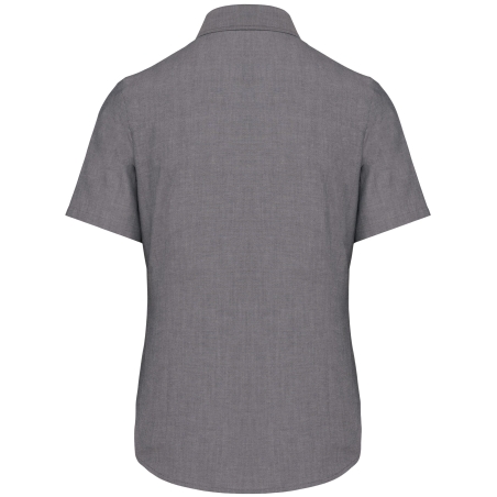 Chemise Oxford manches courtes femme Gris – Kariban – vue 2