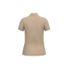 Polo piqué femme Beige – iDeal Basic Brand – vue 2