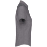 Chemise Oxford manches courtes femme Gris – Kariban – vue 3