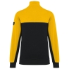 Sweat col 1/4 zip bicolore écoresponsable Noir WK. Designed To Work – vue 2