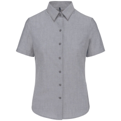 Chemise Oxford manches courtes femme Gris – Kariban