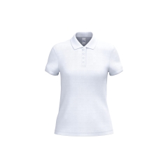 Polo piqué femme Blanc 180 g/m² – iDeal Basic Brand