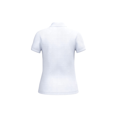 Polo piqué femme Blanc 180 g/m² – iDeal Basic Brand – vue 2