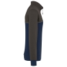 Sweat-shirt écoresponsable 1/4 zip bicolore Marine – WK. Designed To Work – vue 3