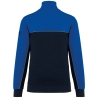 Sweat col 1/4 zip bicolore Marine écoresponsable WK. Designed To Work – vue 2