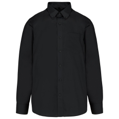 Chemise manches longues sans repassage Kariban Noir