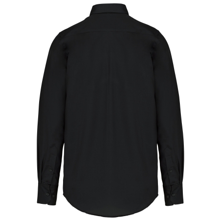 Chemise manches longues sans repassage Kariban Noir – vue 2