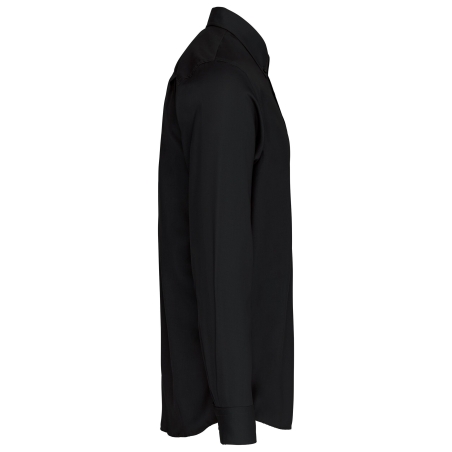 Chemise manches longues sans repassage Kariban Noir – vue 3