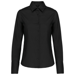 Chemise Manches Longues Sans Repassage Femme Noire Kariban