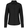 Chemise Manches Longues Sans Repassage Femme Noire Kariban