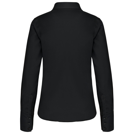 Chemise Manches Longues Sans Repassage Femme Noire Kariban – vue 2
