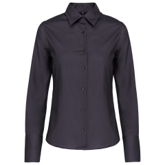 Chemise Femme Sans Repassage Manches Longues Gris Kariban