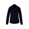 Chemise popeline manches longues femme Marine – Kariban