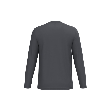 T-shirt manches longues gris unisexe iDeal Basic Brand 185 g/m² – vue 2