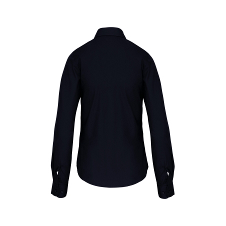 Chemise popeline manches longues femme Marine – Kariban – vue 2