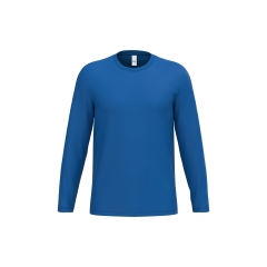 T-shirt manches longues Bleu Royal unisexe iDeal Basic Brand 185 g/m²