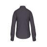 Chemise Popeline Manches Longues Femme Gris – Kariban – vue 2