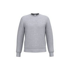 Sweat-shirt col rond unisexe Gris iDeal Basic Brand
