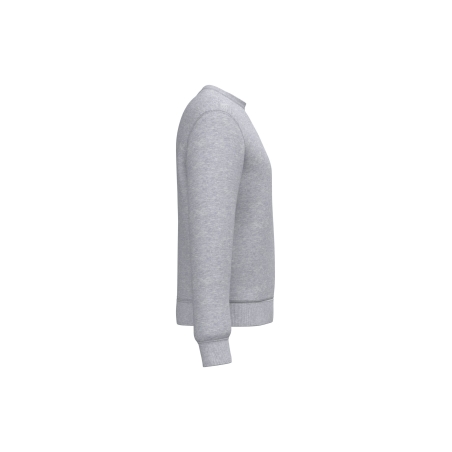 Sweat-shirt col rond unisexe Gris iDeal Basic Brand – vue 3